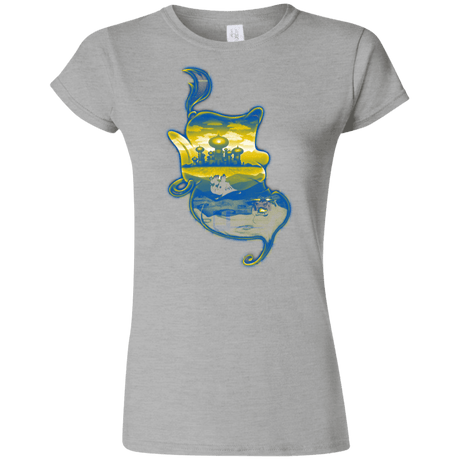 T-Shirts Sport Grey / S Aladdin Silhouette Junior Slimmer-Fit T-Shirt