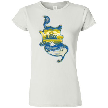 T-Shirts White / S Aladdin Silhouette Junior Slimmer-Fit T-Shirt
