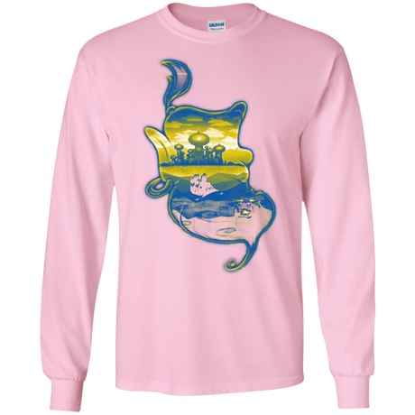 T-Shirts Light Pink / S Aladdin Silhouette Men's Long Sleeve T-Shirt