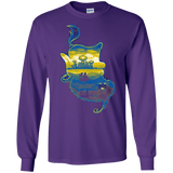 T-Shirts Purple / S Aladdin Silhouette Men's Long Sleeve T-Shirt