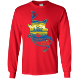 T-Shirts Red / S Aladdin Silhouette Men's Long Sleeve T-Shirt