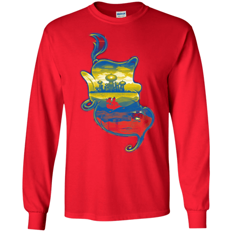 T-Shirts Red / S Aladdin Silhouette Men's Long Sleeve T-Shirt