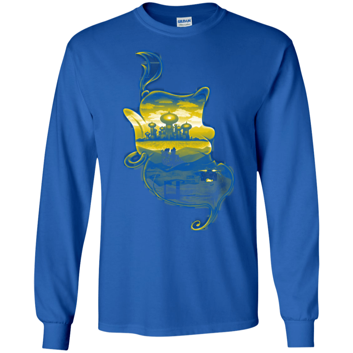 T-Shirts Royal / S Aladdin Silhouette Men's Long Sleeve T-Shirt