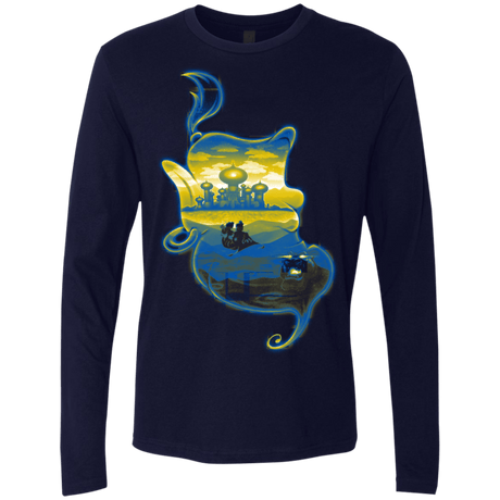 T-Shirts Midnight Navy / S Aladdin Silhouette Men's Premium Long Sleeve