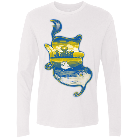 T-Shirts White / S Aladdin Silhouette Men's Premium Long Sleeve