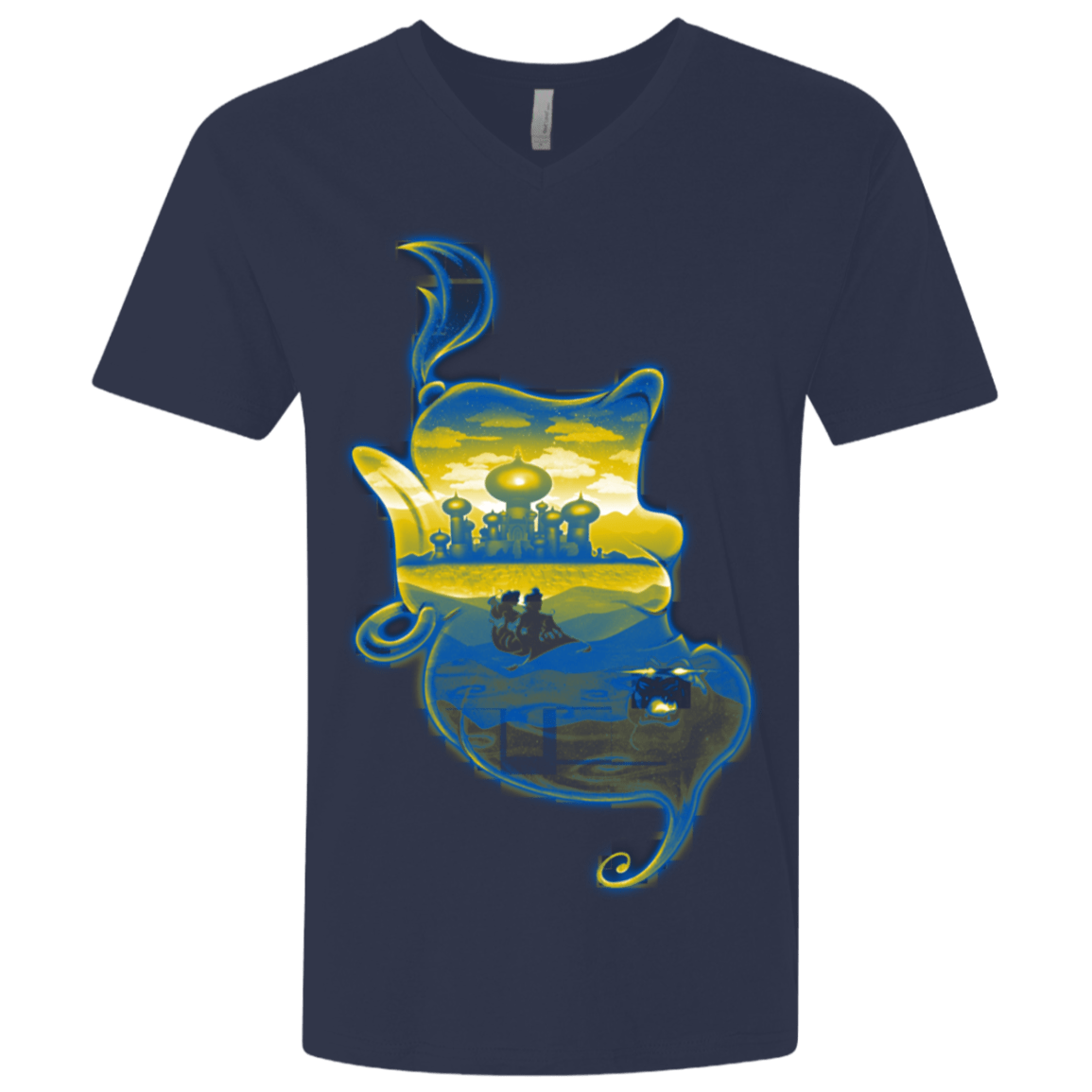 T-Shirts Midnight Navy / X-Small Aladdin Silhouette Men's Premium V-Neck