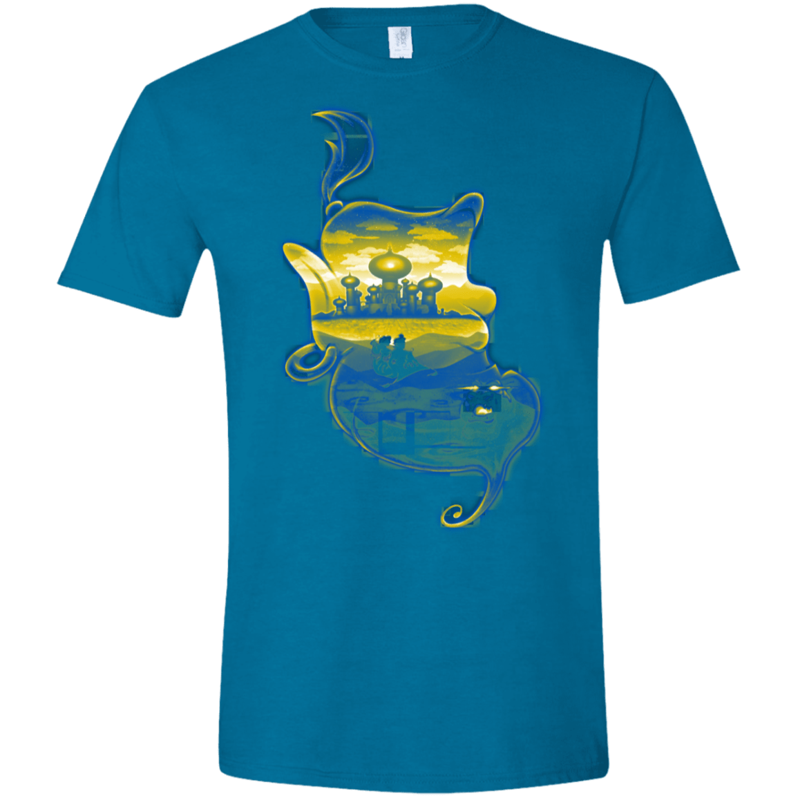 T-Shirts Antique Sapphire / S Aladdin Silhouette Men's Semi-Fitted Softstyle
