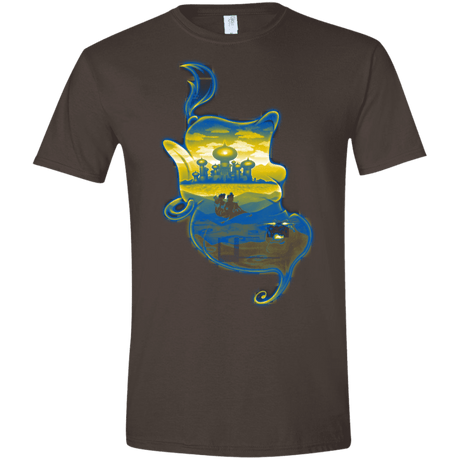 T-Shirts Dark Chocolate / S Aladdin Silhouette Men's Semi-Fitted Softstyle