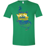 T-Shirts Heather Irish Green / S Aladdin Silhouette Men's Semi-Fitted Softstyle