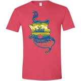 T-Shirts Heather Red / S Aladdin Silhouette Men's Semi-Fitted Softstyle