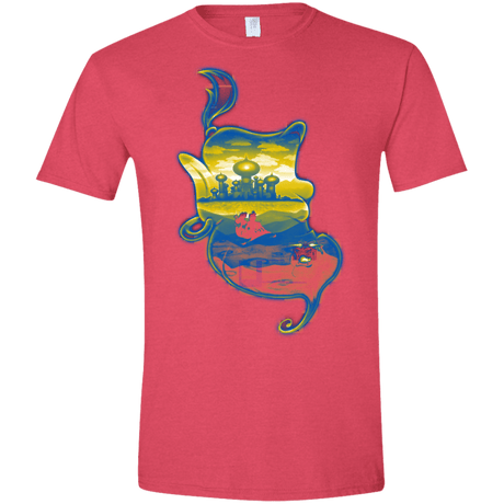 T-Shirts Heather Red / S Aladdin Silhouette Men's Semi-Fitted Softstyle