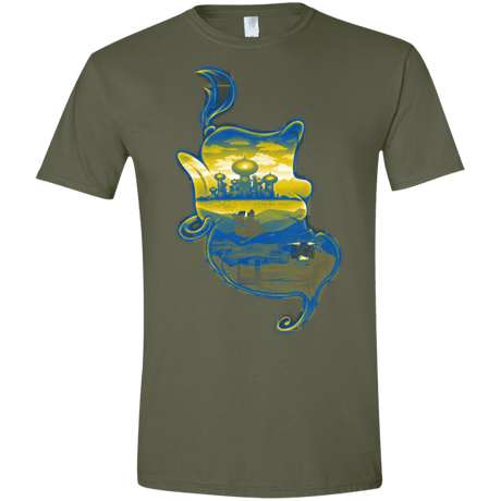 T-Shirts Military Green / S Aladdin Silhouette Men's Semi-Fitted Softstyle