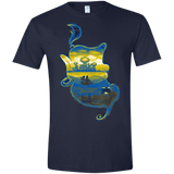 T-Shirts Navy / X-Small Aladdin Silhouette Men's Semi-Fitted Softstyle