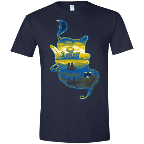 T-Shirts Navy / X-Small Aladdin Silhouette Men's Semi-Fitted Softstyle