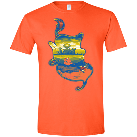T-Shirts Orange / S Aladdin Silhouette Men's Semi-Fitted Softstyle