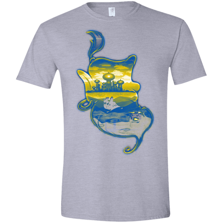 T-Shirts Sport Grey / X-Small Aladdin Silhouette Men's Semi-Fitted Softstyle