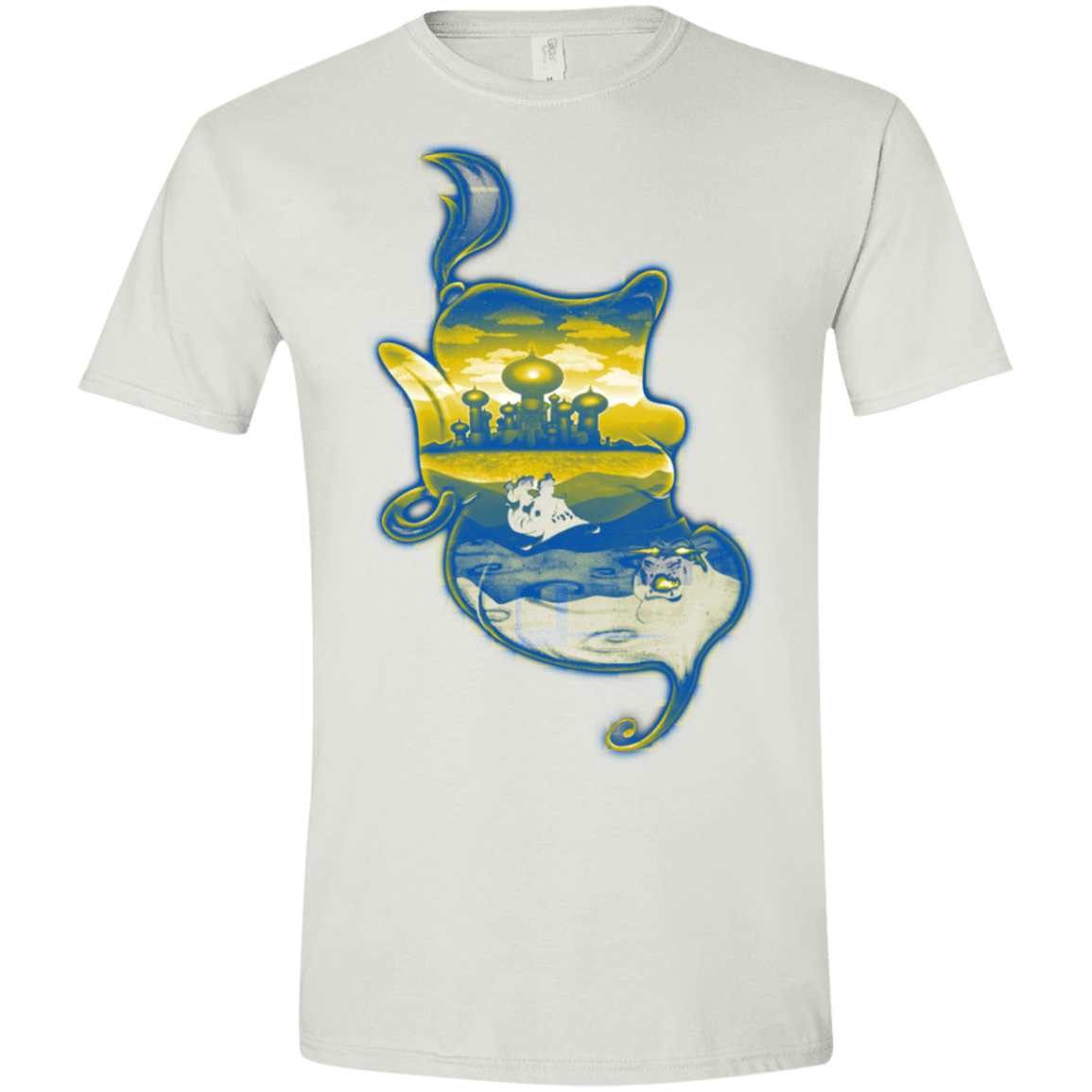 T-Shirts White / X-Small Aladdin Silhouette Men's Semi-Fitted Softstyle