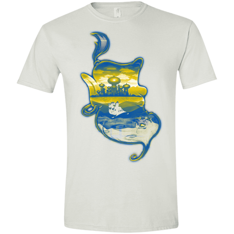 T-Shirts White / X-Small Aladdin Silhouette Men's Semi-Fitted Softstyle
