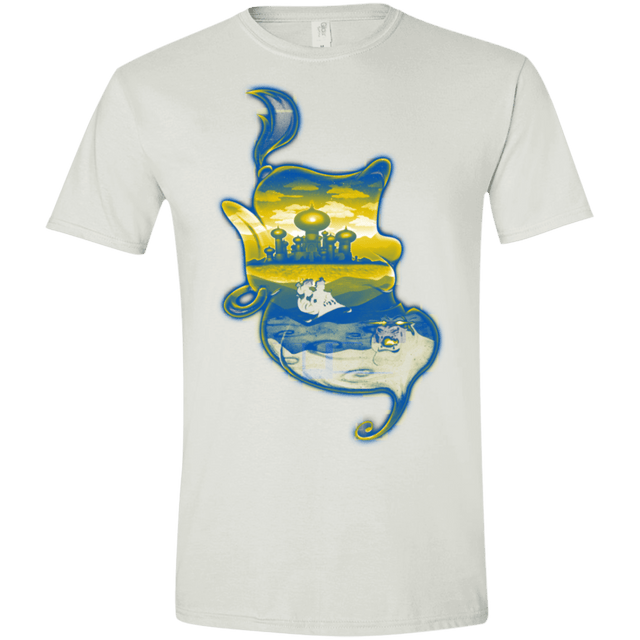 T-Shirts White / X-Small Aladdin Silhouette Men's Semi-Fitted Softstyle