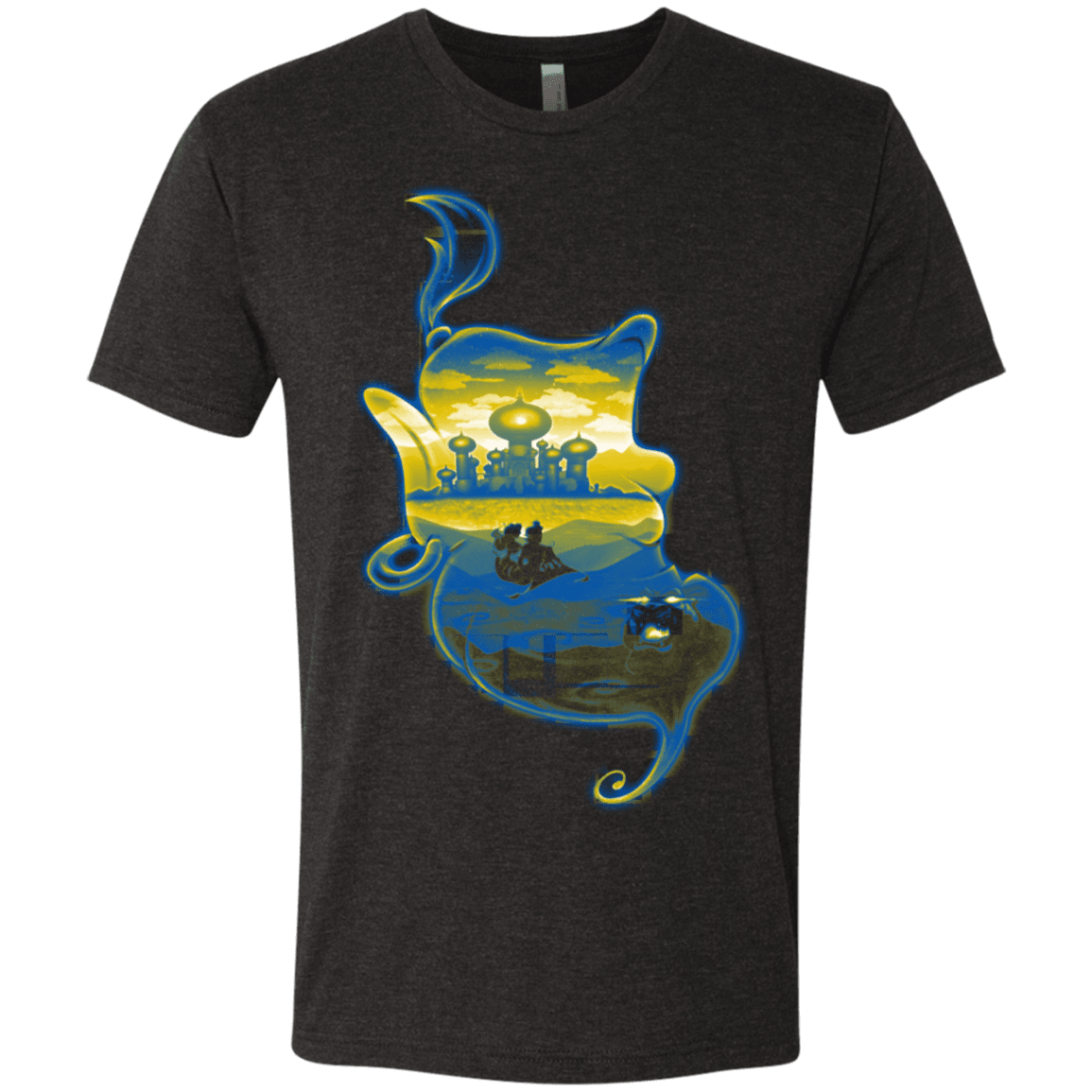 T-Shirts Vintage Black / S Aladdin Silhouette Men's Triblend T-Shirt