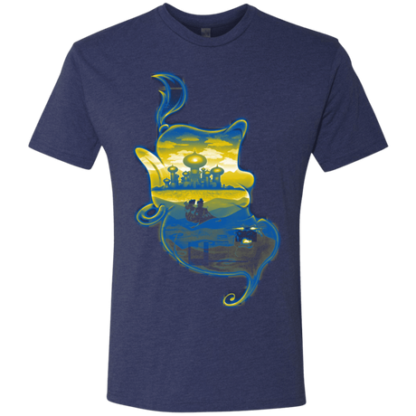 T-Shirts Vintage Navy / S Aladdin Silhouette Men's Triblend T-Shirt