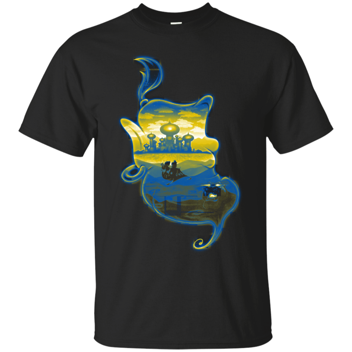 T-Shirts Black / S Aladdin Silhouette T-Shirt