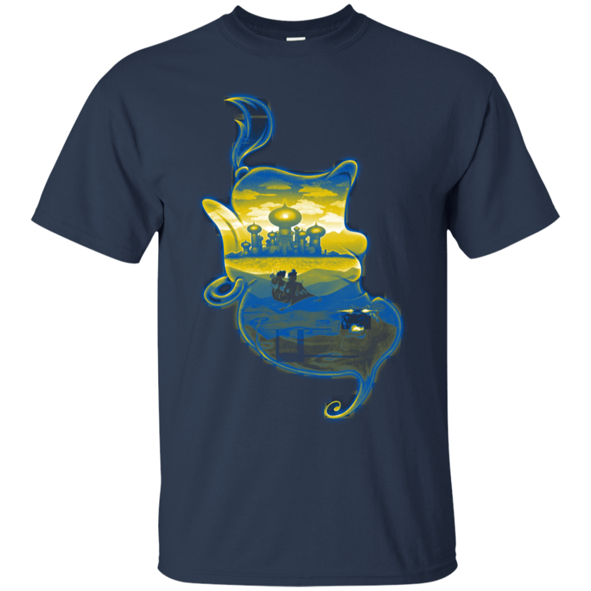 T-Shirts Navy / S Aladdin Silhouette T-Shirt