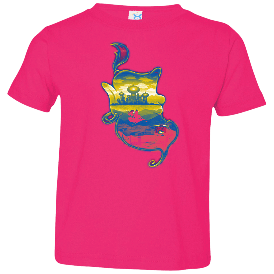 T-Shirts Hot Pink / 2T Aladdin Silhouette Toddler Premium T-Shirt