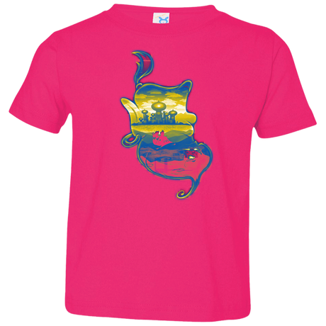 T-Shirts Hot Pink / 2T Aladdin Silhouette Toddler Premium T-Shirt