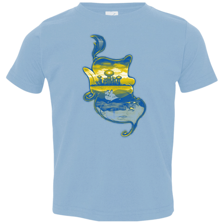 T-Shirts Light Blue / 2T Aladdin Silhouette Toddler Premium T-Shirt