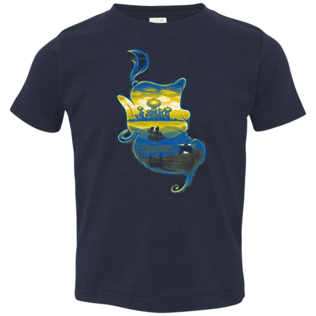 T-Shirts Navy / 2T Aladdin Silhouette Toddler Premium T-Shirt