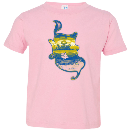 T-Shirts Pink / 2T Aladdin Silhouette Toddler Premium T-Shirt