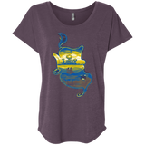 T-Shirts Vintage Purple / X-Small Aladdin Silhouette Triblend Dolman Sleeve