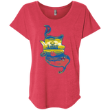 T-Shirts Vintage Red / X-Small Aladdin Silhouette Triblend Dolman Sleeve