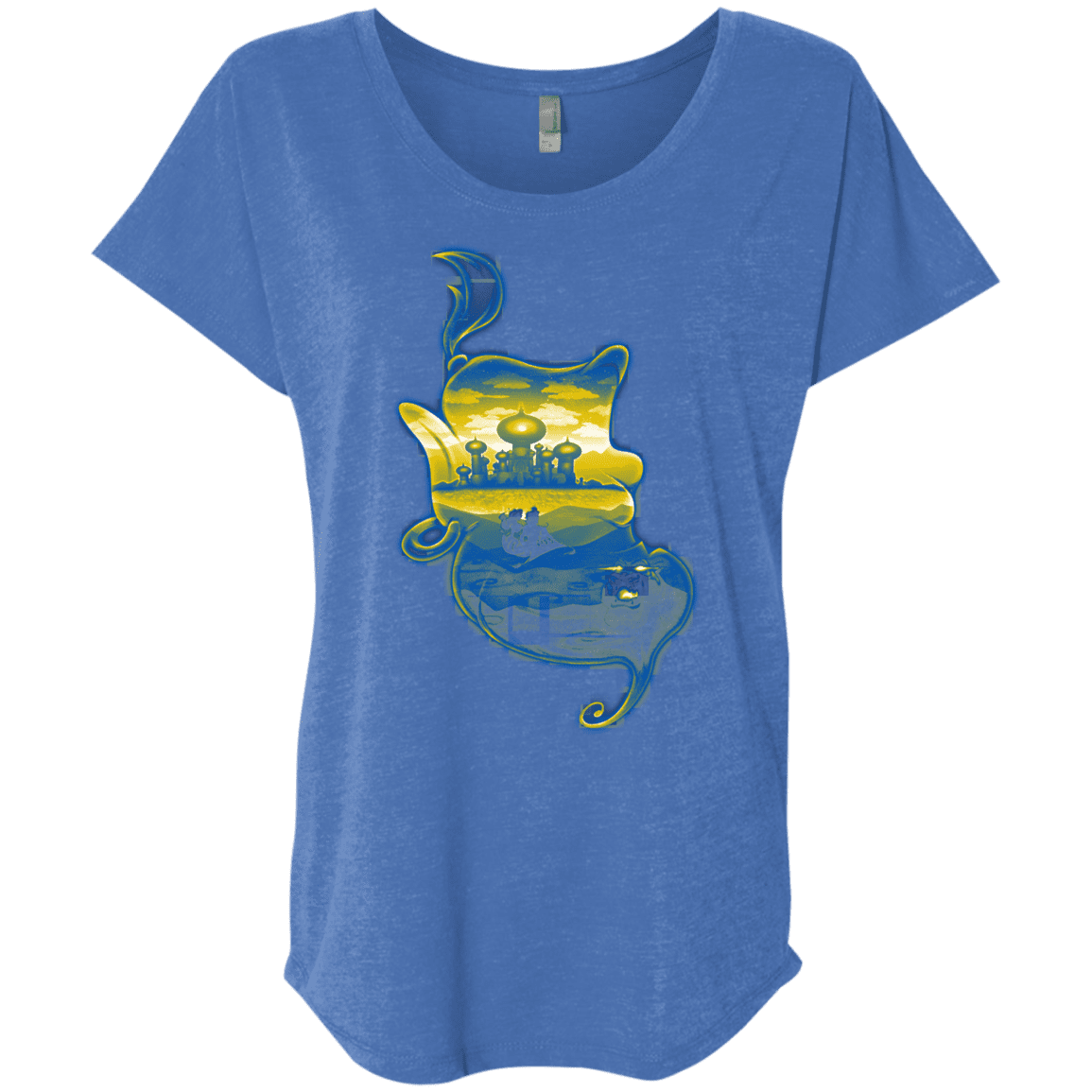 T-Shirts Vintage Royal / X-Small Aladdin Silhouette Triblend Dolman Sleeve