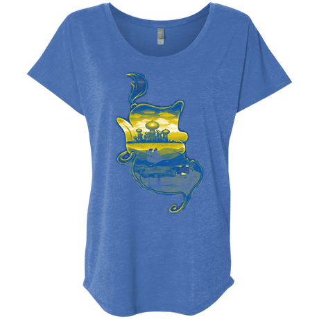 T-Shirts Vintage Royal / X-Small Aladdin Silhouette Triblend Dolman Sleeve