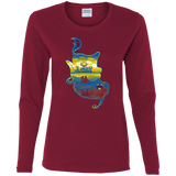 T-Shirts Cardinal / S Aladdin Silhouette Women's Long Sleeve T-Shirt