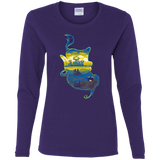 T-Shirts Purple / S Aladdin Silhouette Women's Long Sleeve T-Shirt