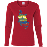 T-Shirts Red / S Aladdin Silhouette Women's Long Sleeve T-Shirt