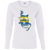 T-Shirts White / S Aladdin Silhouette Women's Long Sleeve T-Shirt