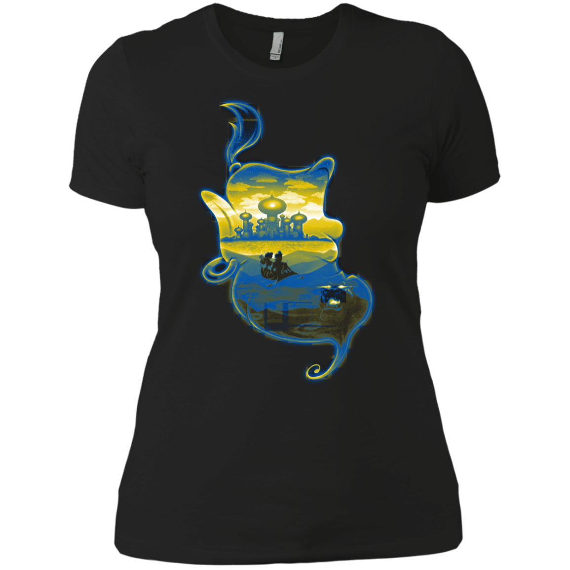 T-Shirts Black / X-Small Aladdin Silhouette Women's Premium T-Shirt