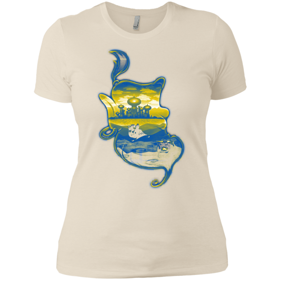 T-Shirts Ivory/ / X-Small Aladdin Silhouette Women's Premium T-Shirt