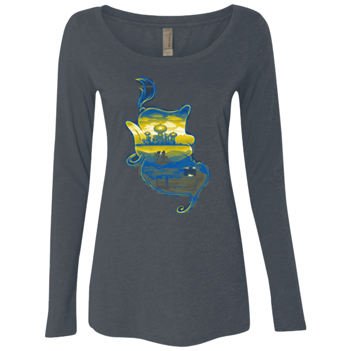 T-Shirts Vintage Navy / S Aladdin Silhouette Women's Triblend Long Sleeve Shirt