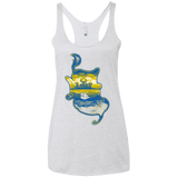 T-Shirts Heather White / X-Small Aladdin Silhouette Women's Triblend Racerback Tank