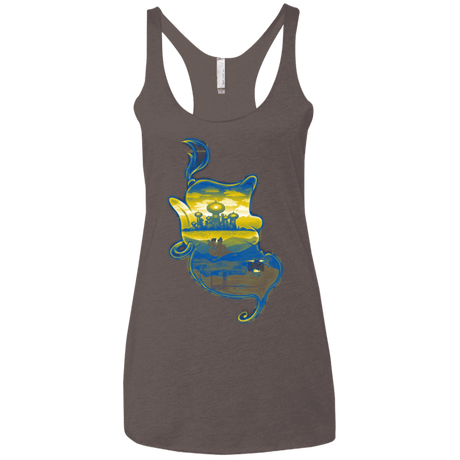 T-Shirts Macchiato / X-Small Aladdin Silhouette Women's Triblend Racerback Tank