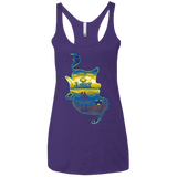 T-Shirts Purple Rush / X-Small Aladdin Silhouette Women's Triblend Racerback Tank