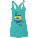 T-Shirts Tahiti Blue / X-Small Aladdin Silhouette Women's Triblend Racerback Tank