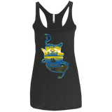 T-Shirts Vintage Black / X-Small Aladdin Silhouette Women's Triblend Racerback Tank