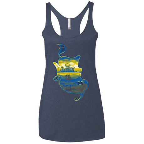 T-Shirts Vintage Navy / X-Small Aladdin Silhouette Women's Triblend Racerback Tank