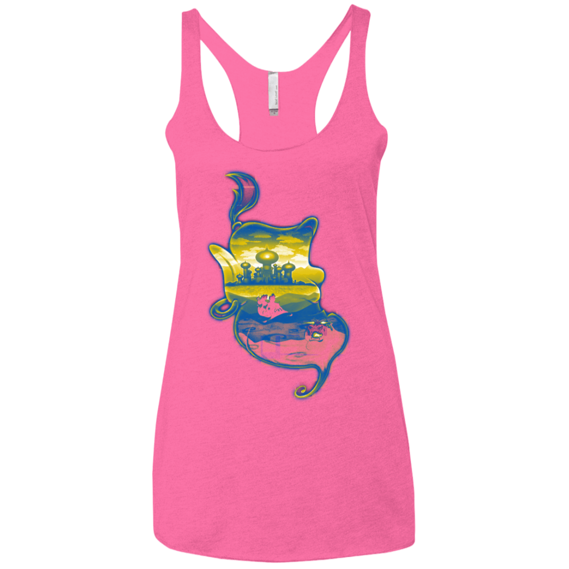 T-Shirts Vintage Pink / X-Small Aladdin Silhouette Women's Triblend Racerback Tank